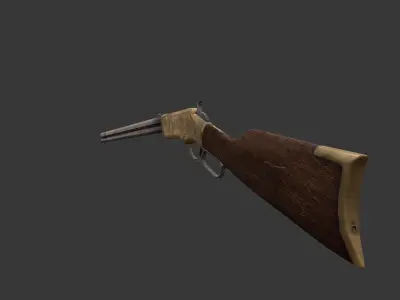 Henry rifle model 1860 3D model