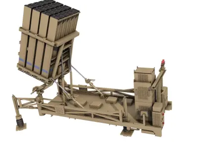  Iron Dome missile defense system 3D model