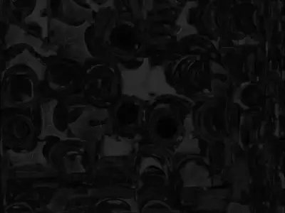 Cracked Biohazard Gas Mask 3D Model Post Apocalyptic Prop Low-poly 3D model