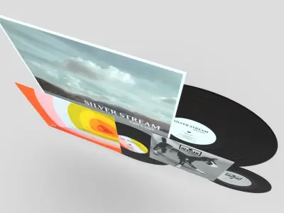 Vinyl Record Album Pack Low-poly 3D model