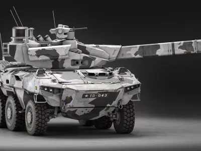 Reconainssance combat vehicle concept 3d model Low-poly 3D model