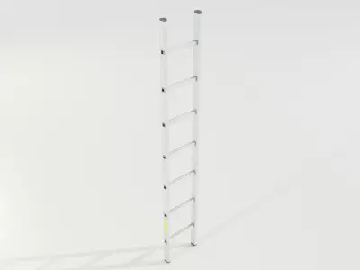 Aluminum Ladder 3D model