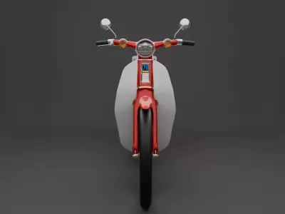 Honda Supercub C70 3D model purchase