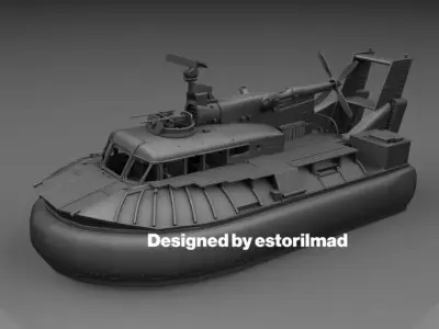 HOVERCRAFT PATROL AIR CUSHION VEHICLE PACV VIETNAM 3D print model