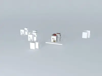 Architectural detail set of cubes Free 3D model