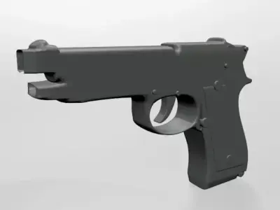 Gun 01 3D model