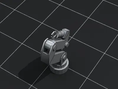 Mechanical Arm Jointed Animated Free 3D model