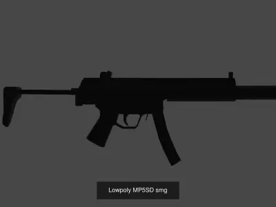 Pack of 5 lowpoly weapons
