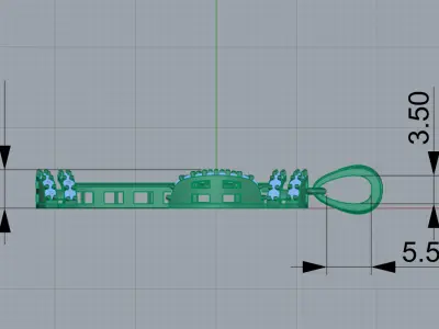 Jewelry Cross 3D print model