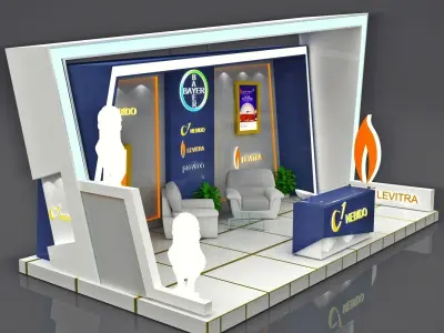 exhibition booth 3D model