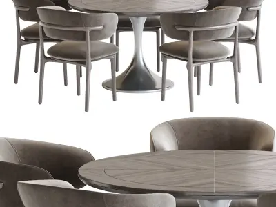 Artisan Mela Chair and Fashionable Dining 3D model