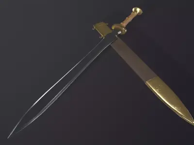 Gladius Sword PBR Low-poly 3D model