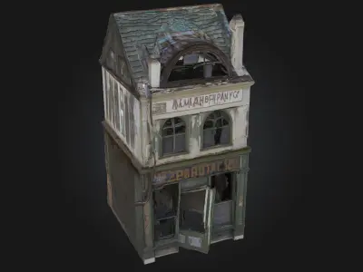 Abandoned Apothecary  Eerie Elegance of Forgotten Remedies 3D model