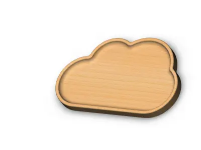Four Dish Plate Set 3D model