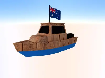 Australian Fishing Boat 3D model