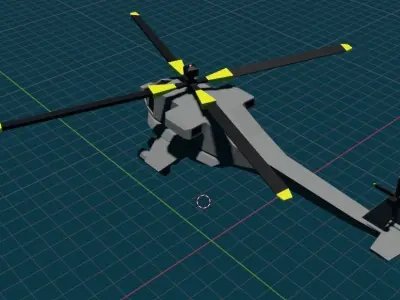 Flighting Helicopter 3D print model