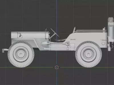 jeep willys Free 3D model