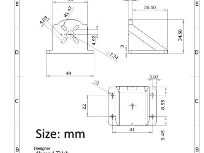 Brushless Motor Base  3D print model