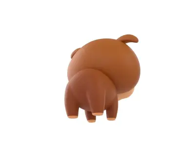 Character041 Bulldog 3D model