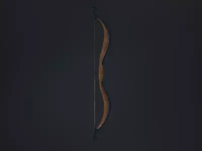 Medieval or Fantasy Bows Set - Low poly and animated Low-poly 3D model