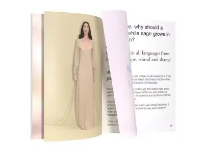A4 magazine tabloid pages flipping Low-poly 3D model