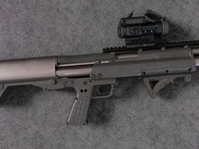 Kel-Tec Shotgun Low-poly 3D model