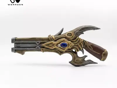 Futuristic Sci  Fi Prop Weapon for 3D Printing 3D print model