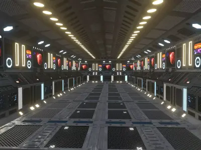 scifi planet in space 3D model