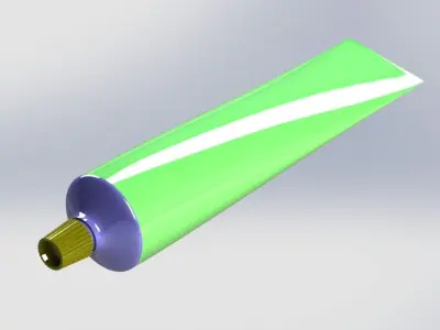 Toothpaste tube Free 3D model