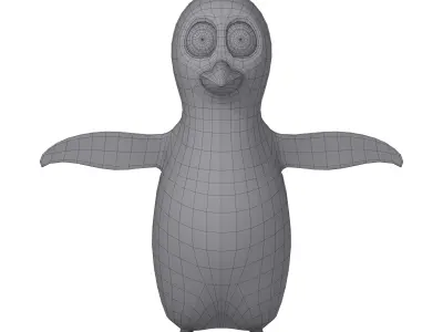 Penguin Cartoon 3D model buy