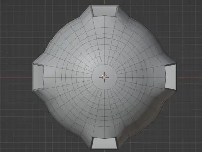 Bunker 3D Model - Blender Cycles Render Low-poly 3D model