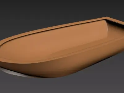 Simple Boat 3d Model Free 3D model