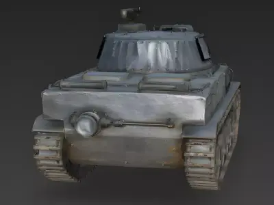 Light Armored Reconnaissance Tank 3D Model 3d model Low-poly 3D model
