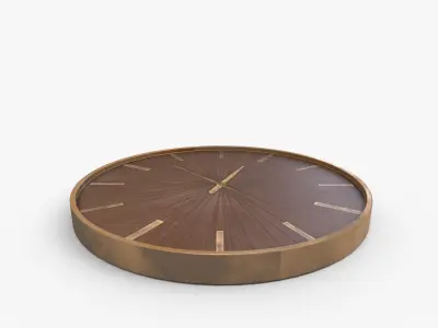 Cooper Classics Ashland Metal Analog Wall Clock and Reviews 3D model