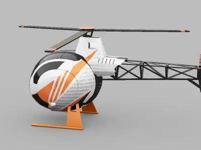  HELICOPTER 3D model
