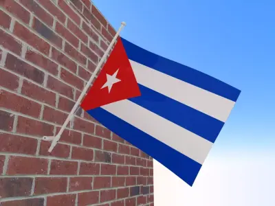 Flag of Cuba 3D model