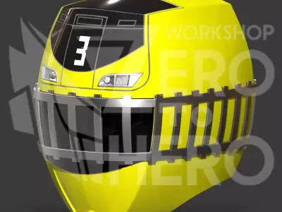 Ressha Sentai ToQger No3 Helmet 3D print model