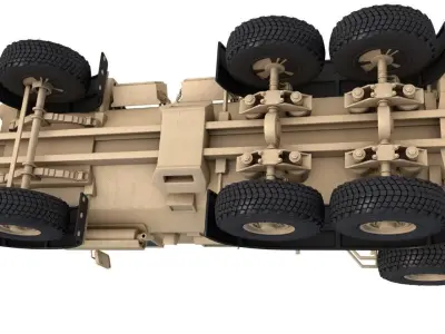 Truck Military Sand Casspir 3D model