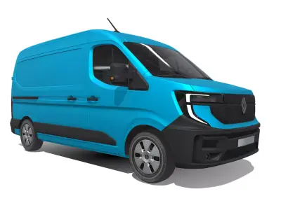 Renault Master 2024 High Quality Commercial Van 3D model