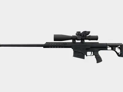 Sniper Rifle Barret 3D model