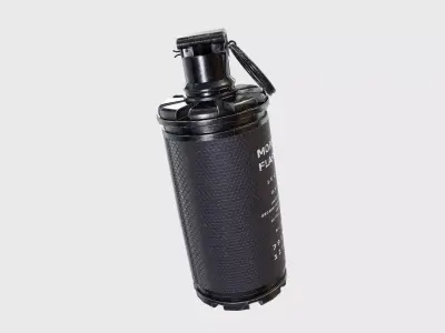 7290 flashbang grenade Low-poly 3D model