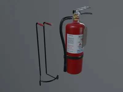 Game-ready Fire Extinguisher Prop Low-poly 3D model