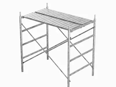 Metal Scaffolding Construction 01 Low-poly 3D model