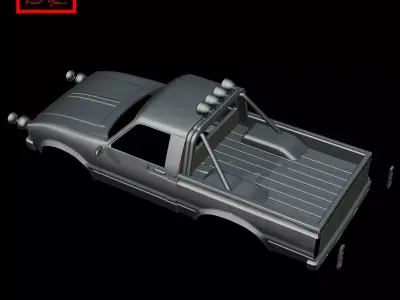 Toyota Hilux Pickup 1991 Car body 3D model