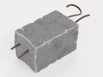 -Concrete Debris V5- 3D model