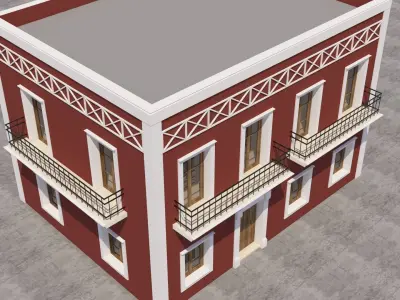 Mexican House 3D model 6