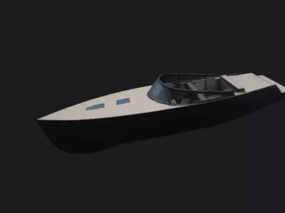Luxury Motor Yacht 3D Model 3D model