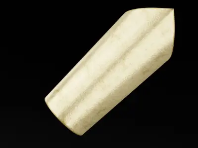 Golden Bracer Low-poly 3D model
