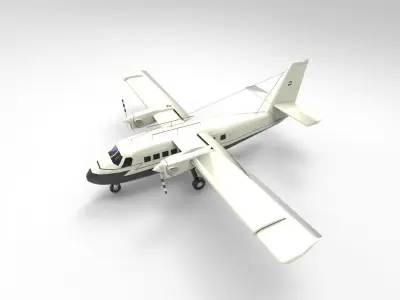 DHC-6 Twin Otter 3D model