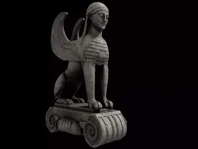 Greek Sphinx 3D model
